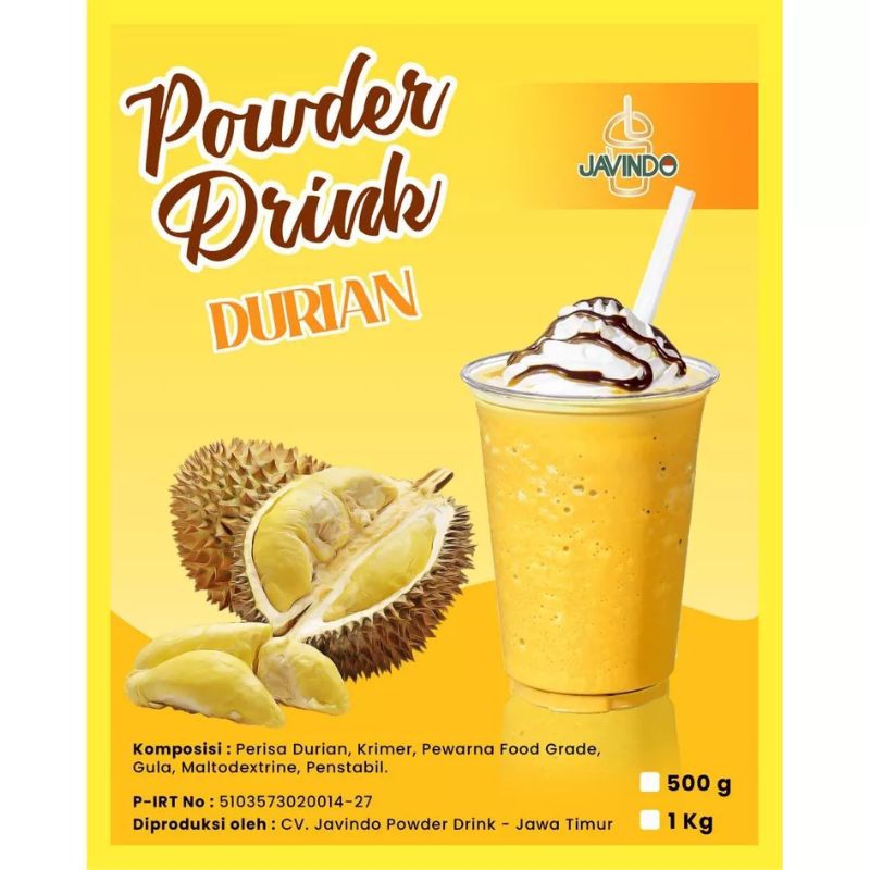 

serbuk minuman durian