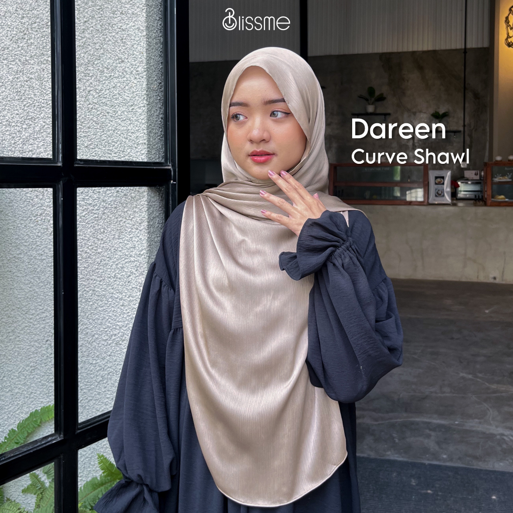 RK Blissme - Dareen Curve Shawl Pashmina silk oval Pashmina oval ala malaysia Pashmina Syari