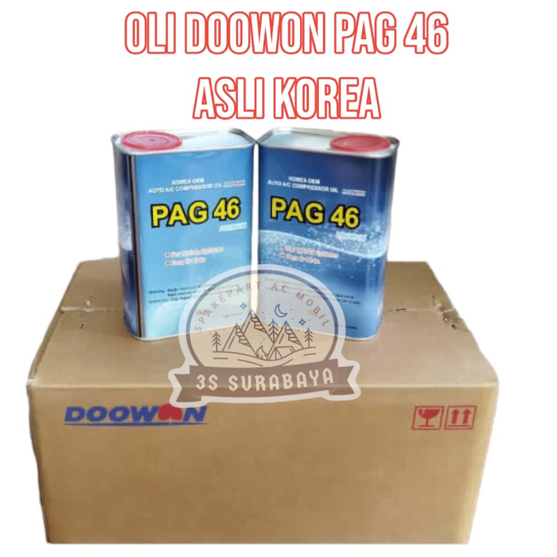Oli Kompresor Doowon Pag 46 Kemasan 1 Liter Asli Korea Ac Mobil Kompresor