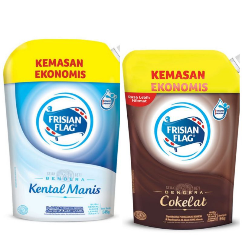 

Frisian Flag Susu Bendera Susu Kental Manis Pouch 545gr