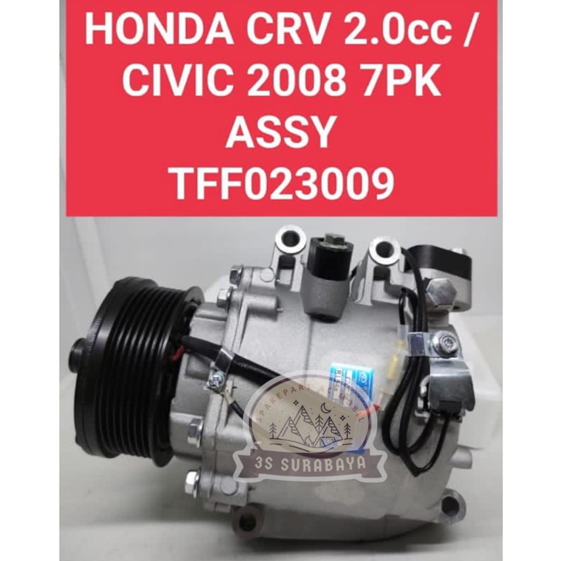 Kompresor Honda Crv 2000 CC Civic 2008 7 Pk Ac Mobil