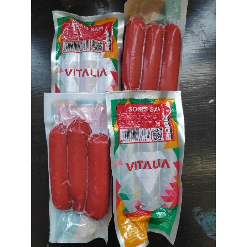 

VITALIA Sosis Sapi isi 3 80g