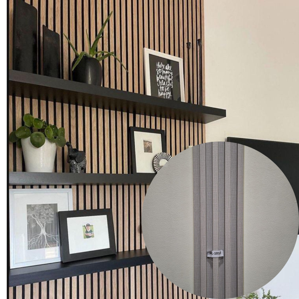 WPC Wood Wall Panel PVC Dekorasi Dinding Wallpanel WPC stiker dinding