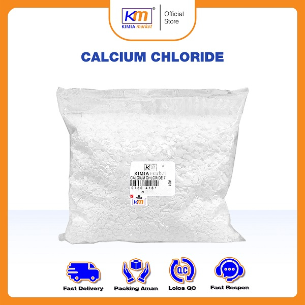 

Calcium ChIoride Food Grade 1kg / Kalsium(II) klorida / Serbuk putih E509 Finlandia 77%