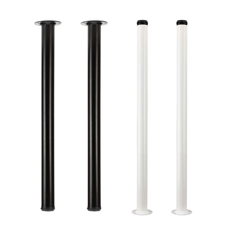 72.2cm Kaki Meja Besi Table Furniture Leg Lapis Epoxy Warna Putih Dan Hitam