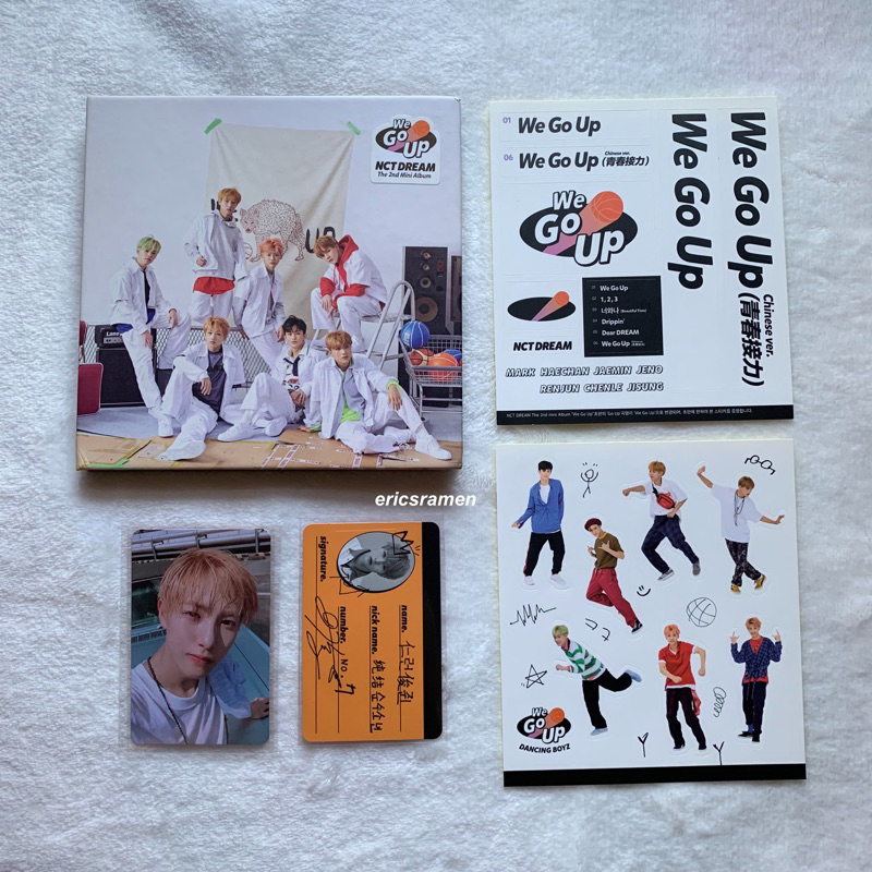 [FIRST PRESS] NCT Dream We Go Up WGU Album Fullset with Renjun Photocard PC CC
