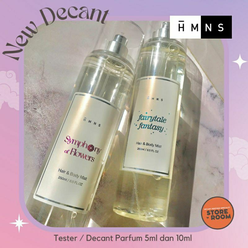 [DECANT] HMNS parfum Hair & Body Mist - My 1st first O / Drops of Sunshine DoS / ELEA x Tsana / Fair