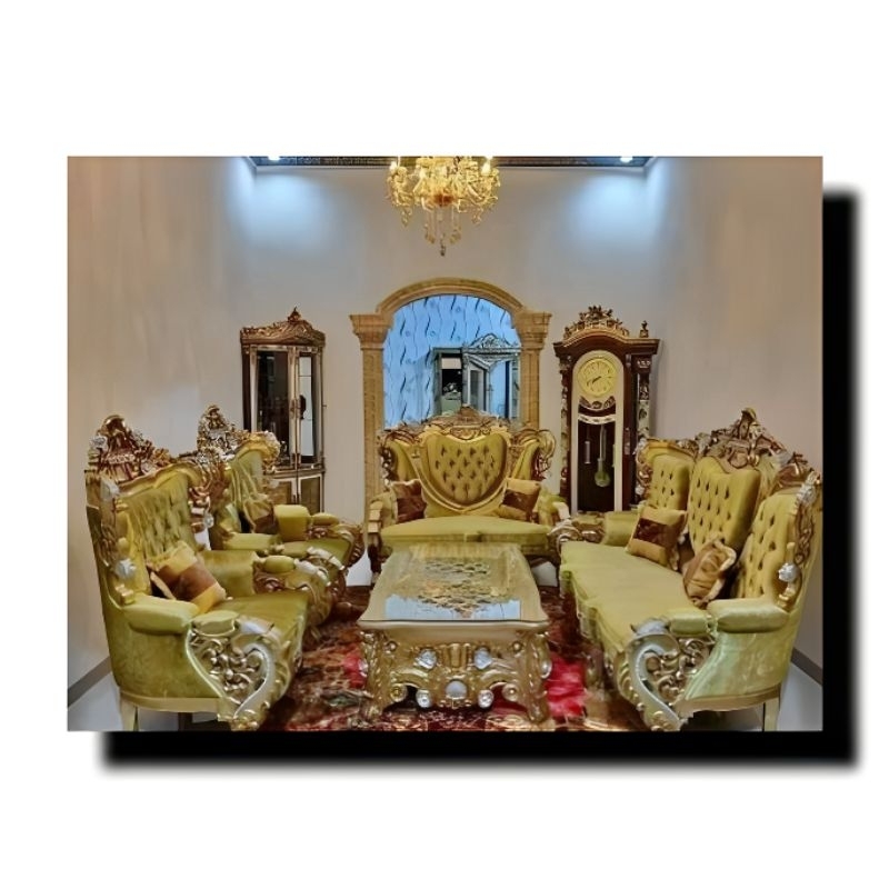 SOFA MEWAH SOFA ARABIK TURKI SOFA UKIRAN JEPARA KAYU JATI SOFA ROYAL