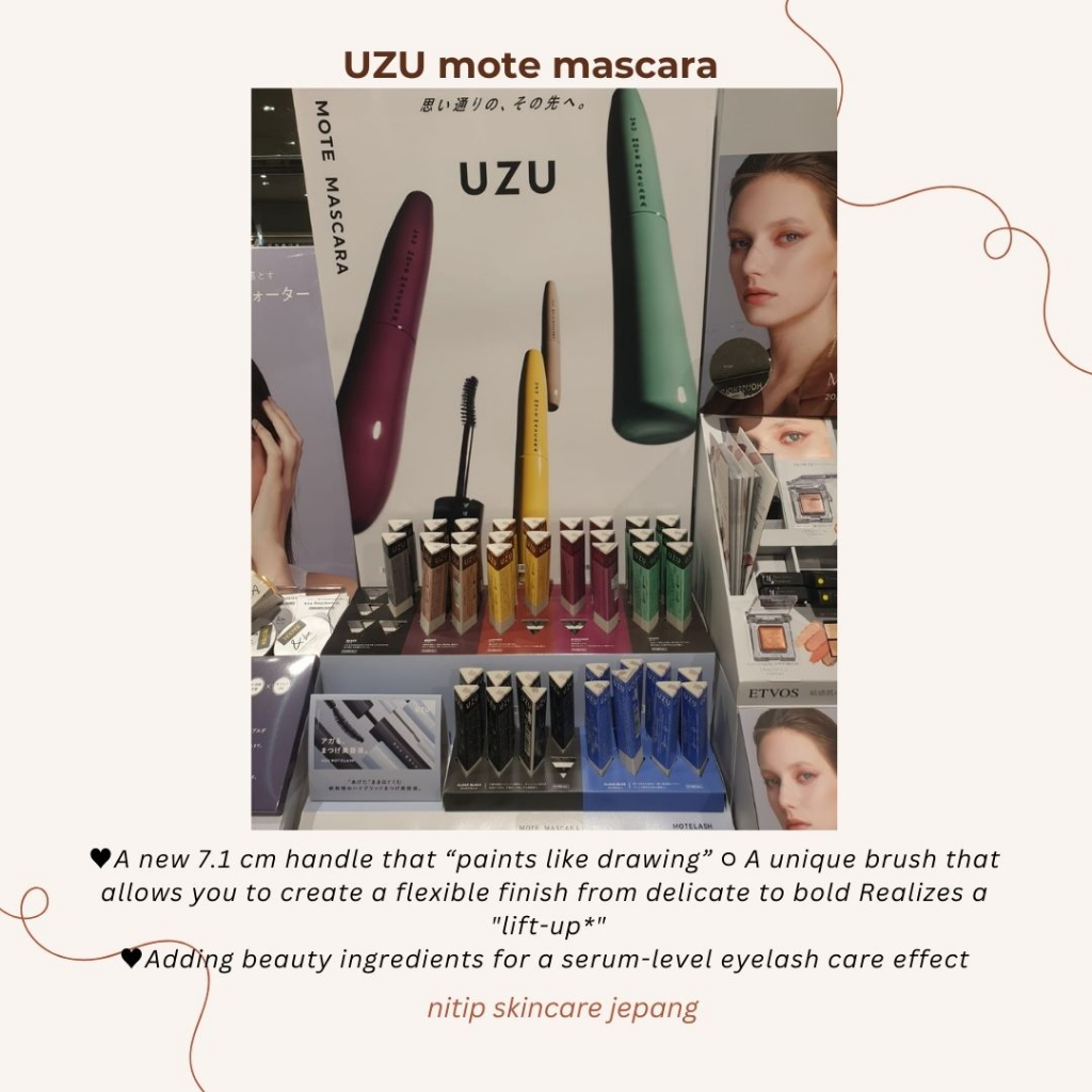 PO Jepang -- MOTE MASCARA, MOTE LASH  UZU ORIGINAL JAPAN