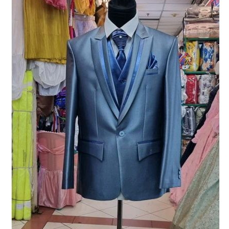 jas pengantin pria biru denim/jas wedding pria biru denim/JAS WEDDING DENIM /JAS PRIA BLUE SAGE/JAS 