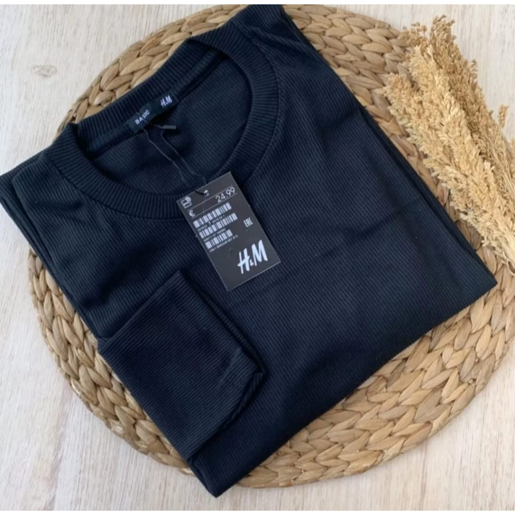 KAOS RIB PREMIUM LENGAN PANJANG / baju cewek lengan panjang