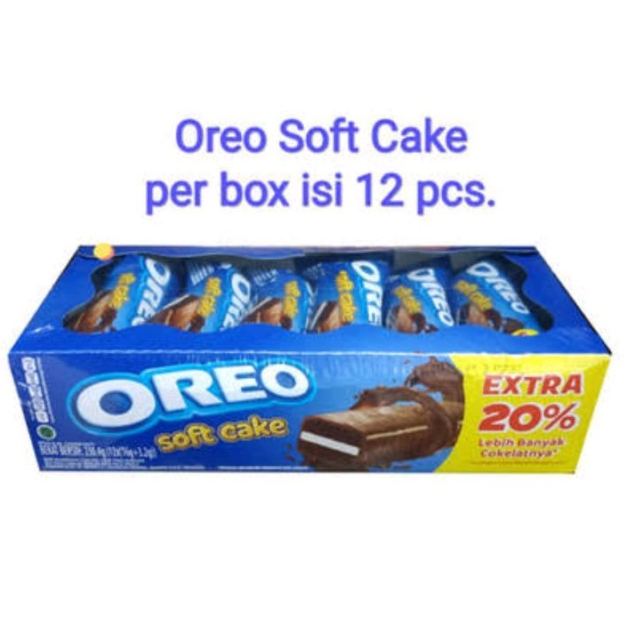 

Oreo Soft Cake Bolu Cokelat 1 Box isi 12