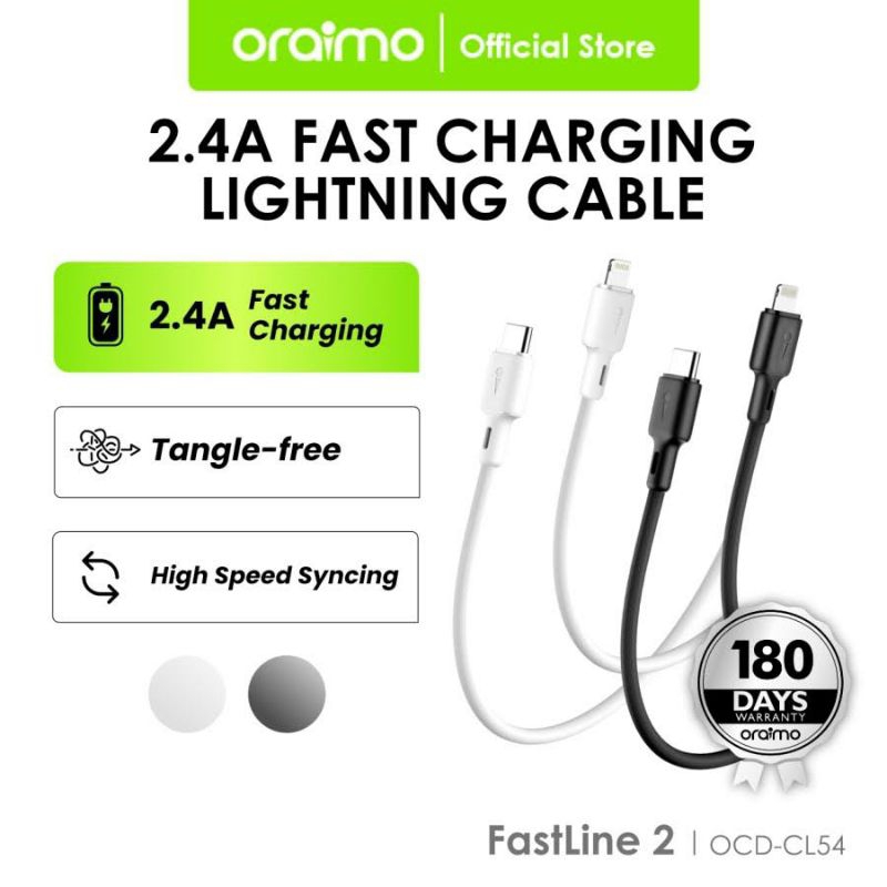 Oraimo Kabel Data Type-C to Lightning  Fast charging OCD-CL54