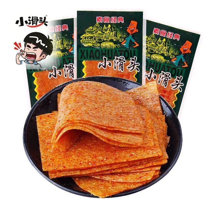 ( HALAL ) Cemilan Latiao Irisan  / Latiao slices - Dalapian spicy tofu gluten 18gr