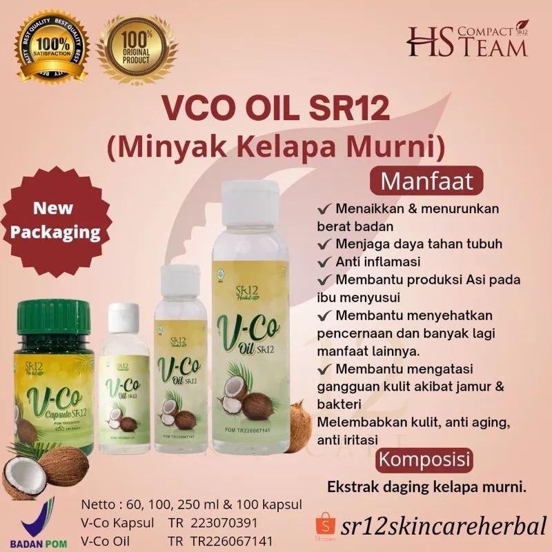 VCO/Minyak kelapa SR12
