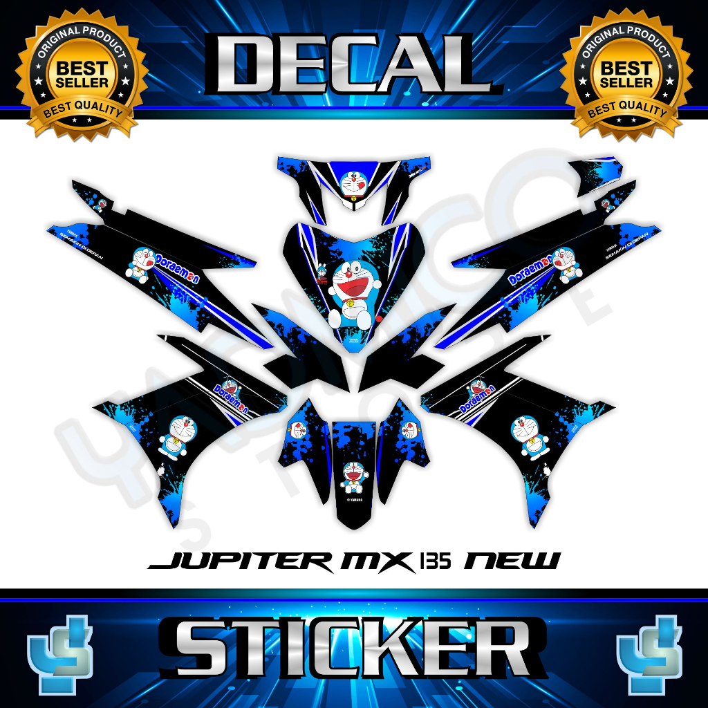 Decal Jupiter MX 135 New Full Body - Stiker Motor Jupiter Mx New 135 Full Body - Decal Hologram Jupi