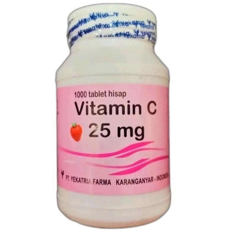 VITAMIN C 25mg - YEKATRIA (1000's /Botol)