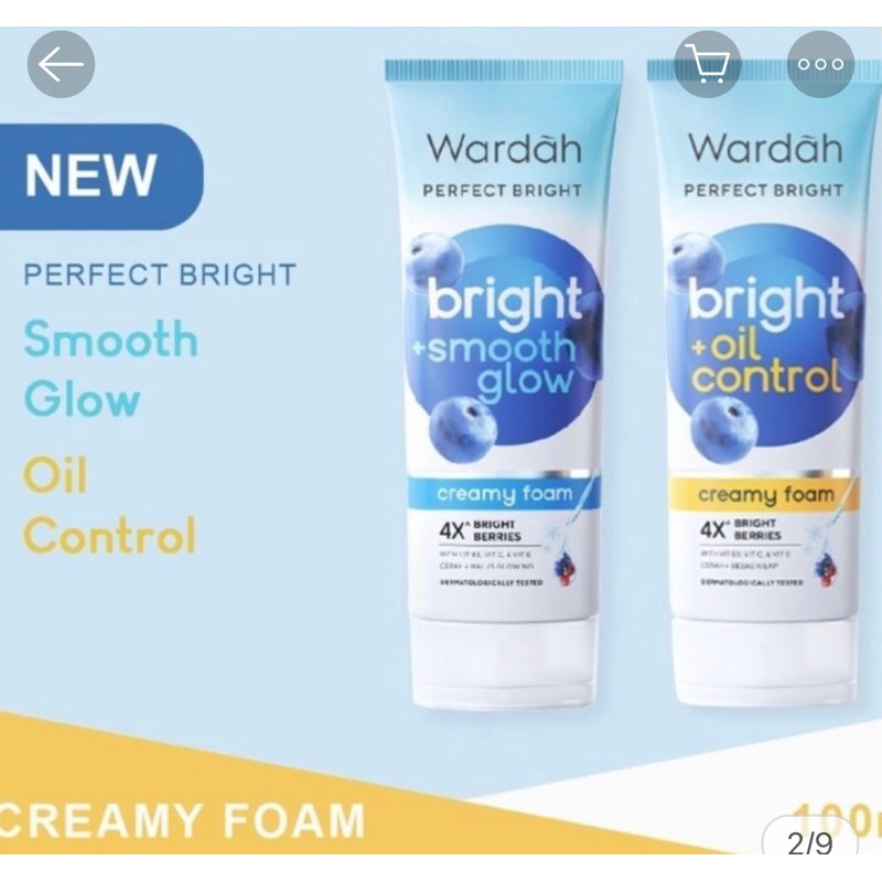 WARDAH PERFECT BRIGHT FACE WASH OIL CONTROL // WARDAH PERFECT BRIGHT FACE WASH CREAMY WASH