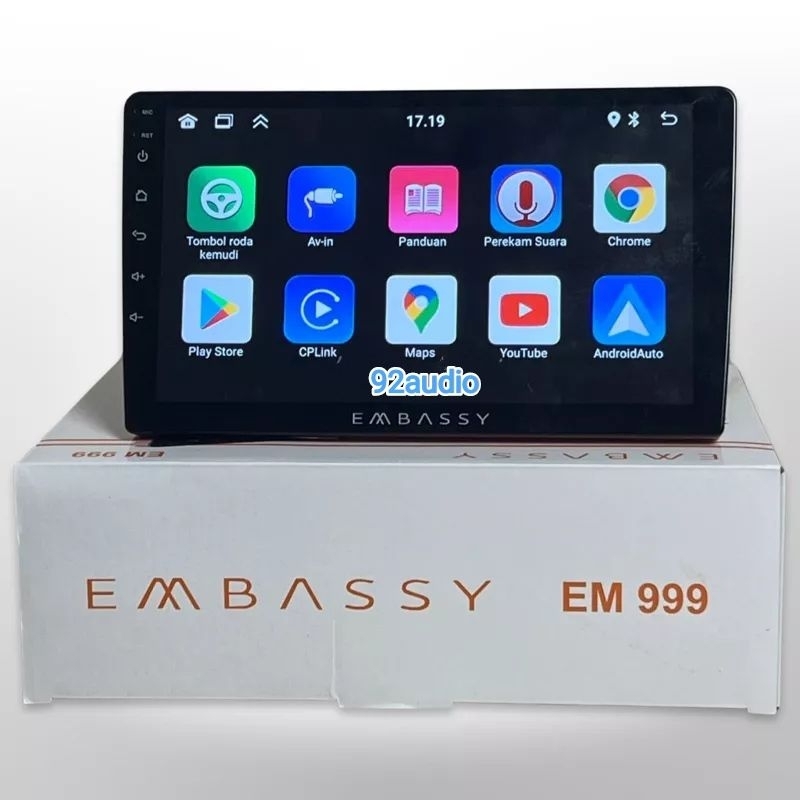 Head unit Android 9 Inch dan 10 Inch Embassy Venus 2/32 Carplay