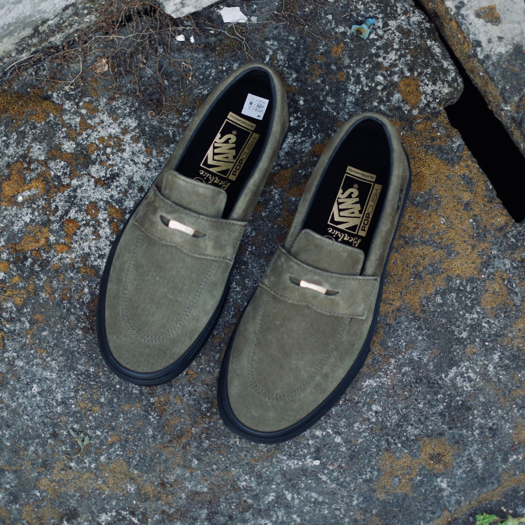VANS SLIP ON STYLE 53 SKATE PRO x BEATRICE DOMOND DARK OLIVE ORIGINAL