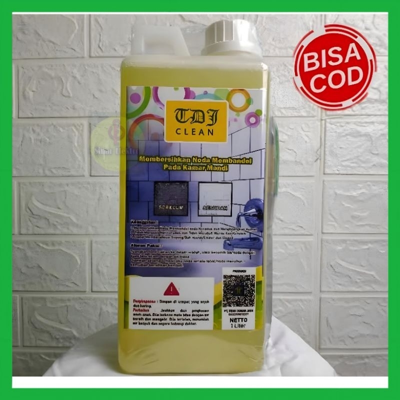 (1 Liter) TDJ Clean Pembersih Lantai Keramik Kamar Mandi - Pembersih Kerak Karat Membandel