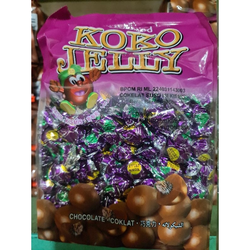 

koko jelly 750gr malaysia peanut staaberry raisin mango blackcurrant