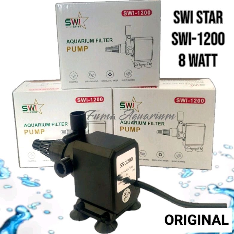 Galaksi_Bumiayu Aquarium Power Head Ph Swi Star 1200 Ph - 1200 Mesin Pompa Akuarium Filter Aquarium