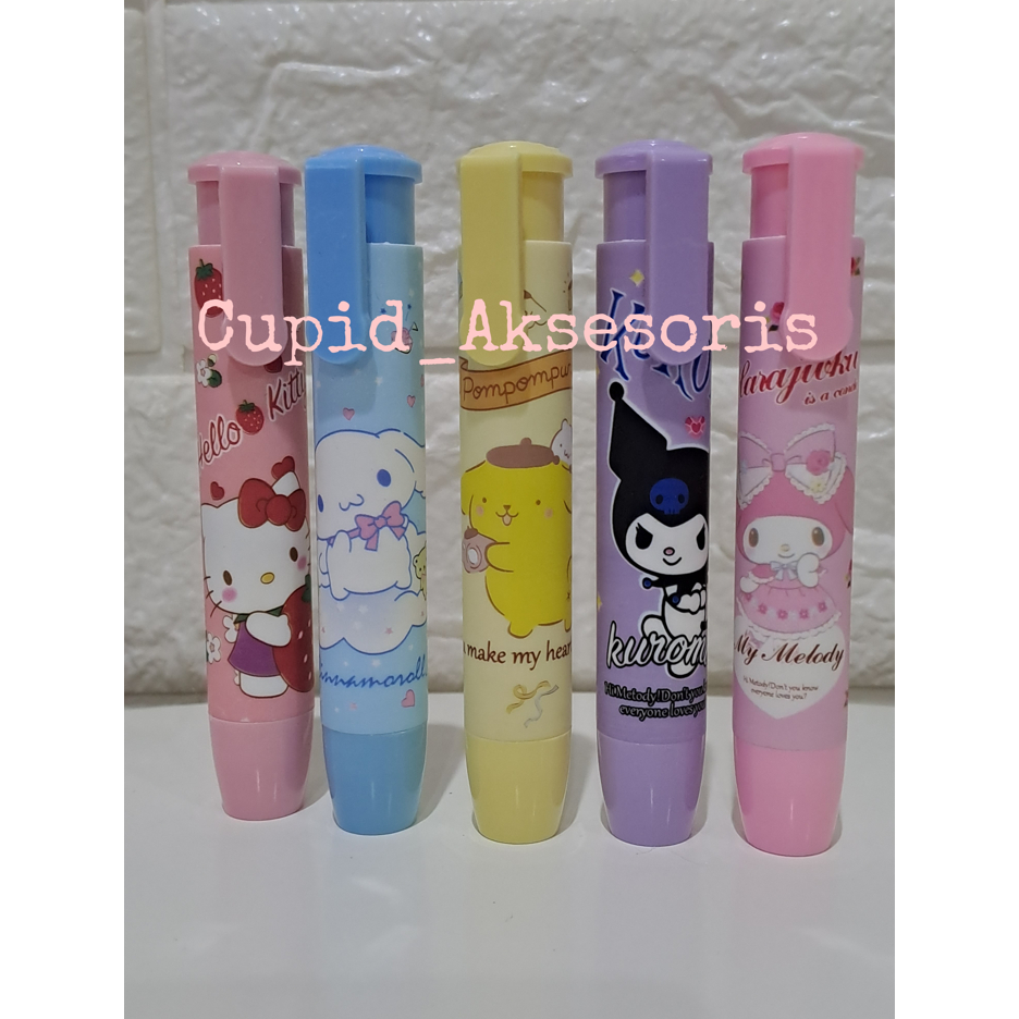 

PENGHAPUS HAPUSAN PEMBERSIH PENSIL MOTIF SANRIO KUROMI CINNAMONROLL