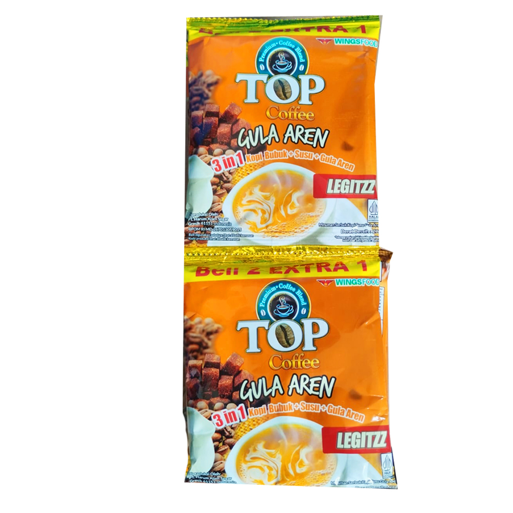 

Top Coffee Gula Aren Legitzz 22 g isi 15 Sachet