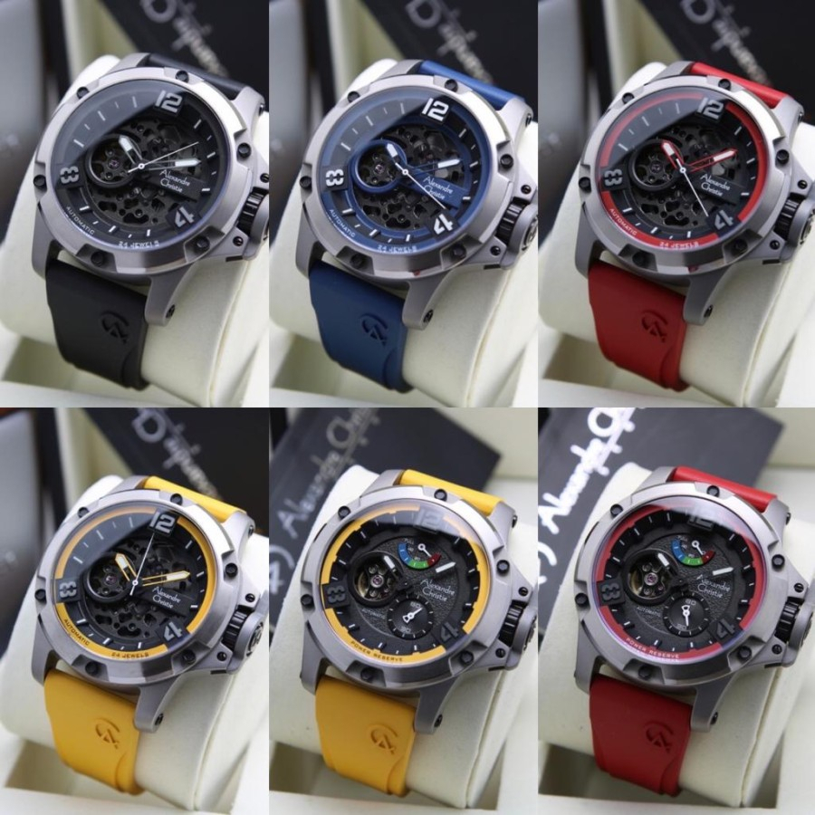 Original Jam AC-6295 Titanium Jam Tangan Pria Aleksander Cristi Pria Jam Tangan Cowo