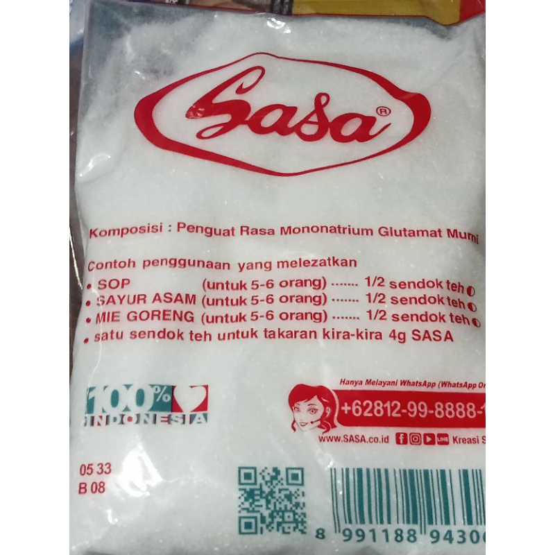 

SASA penyedap rasa/micin 250g