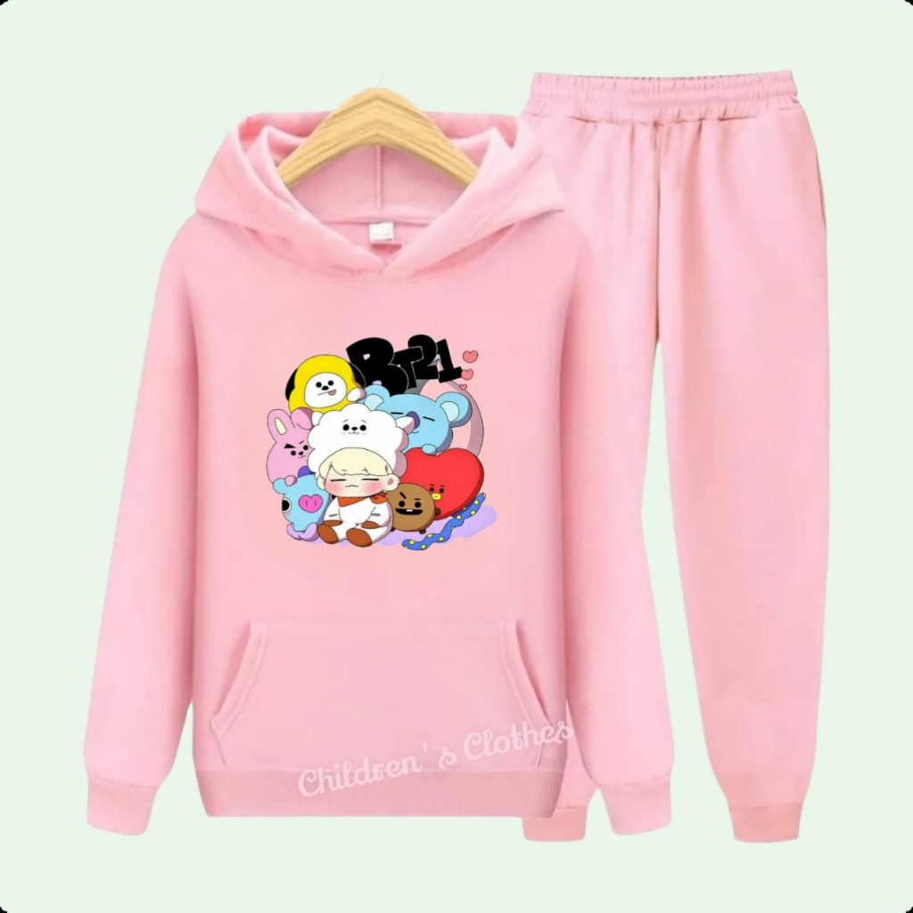 Setelan Sweater Hoodie Anak Bts Army 21 Hoodie Setelan Anak Perempuan