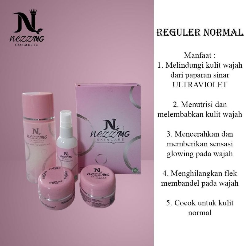READY Cream glowing | NEZZMG SKINCARE paket normal wajah glowing semua jenis kulit