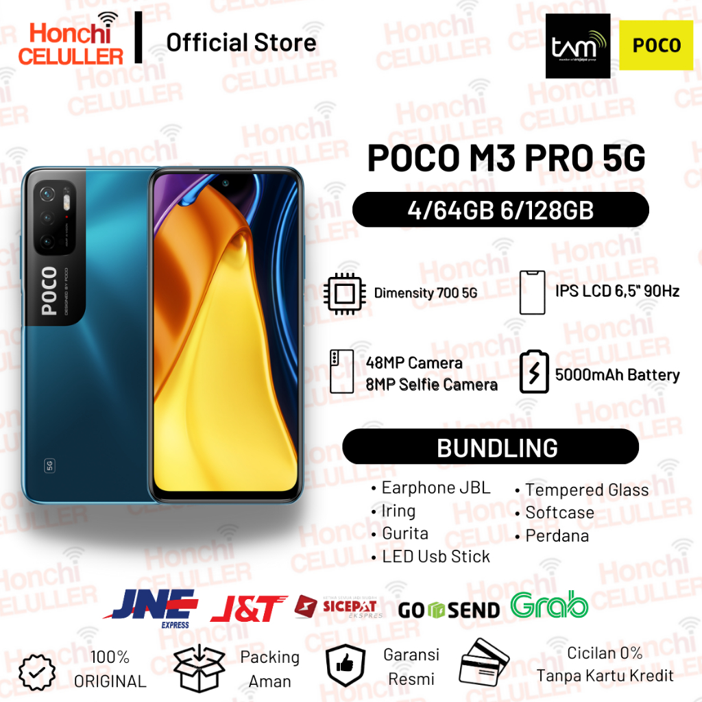 Xiaomi POCO M3 PRO 5G 6/128GB 4/64GB Garansi Resmi Xiaomi Indonesia Original