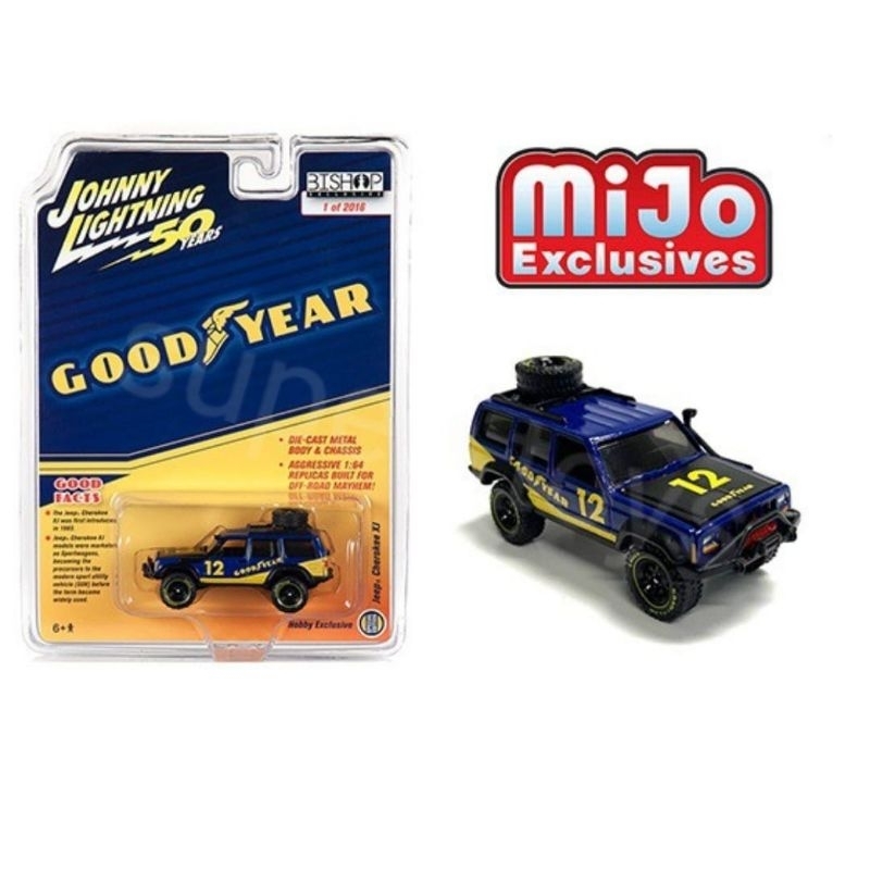 Diecast Johnny Lightning Good Year Jeep Cherokee XJ