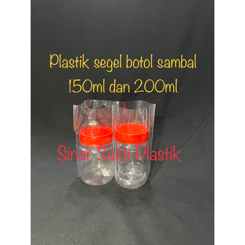 PLASTIK SEGEL Botol Sambal 150ml & 200ml / Plastik Shrink Wrap