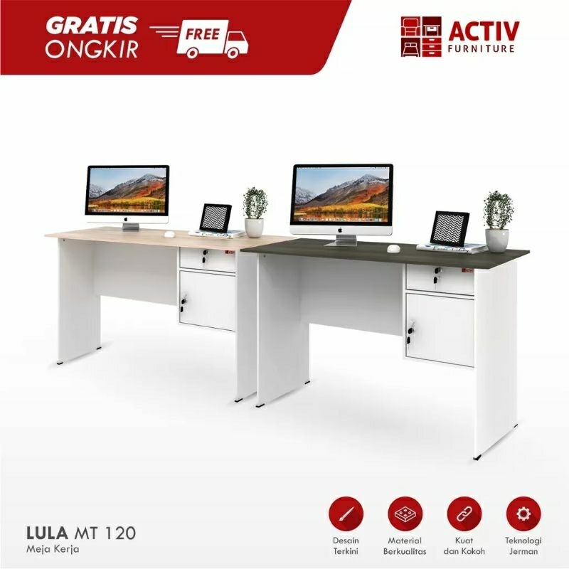 Activ Meja Kantor Minimalis - Meja Kerja/Meja Belajar - LULA MT 120