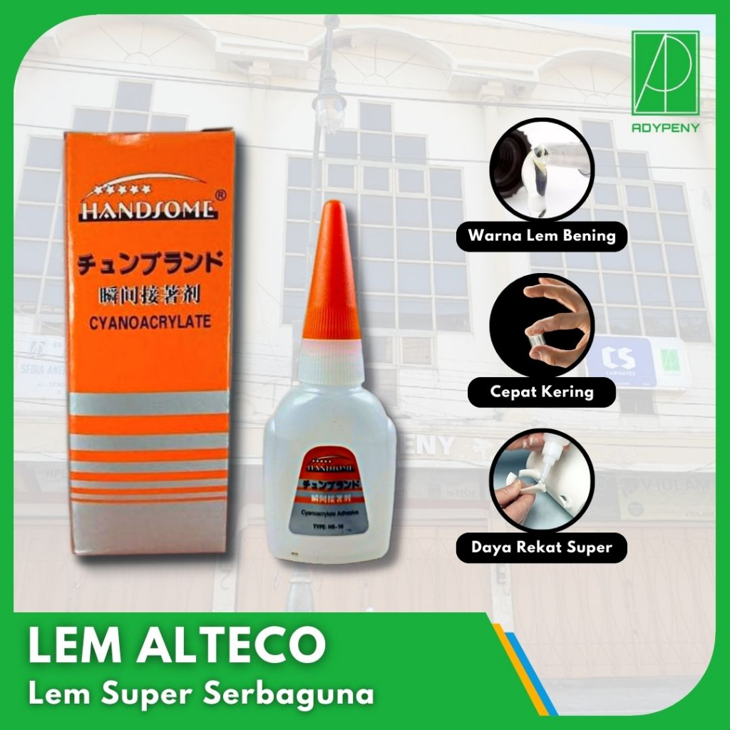 

Lem Korea Alteco Handsome Lem Cair Serba Guna Super Glue