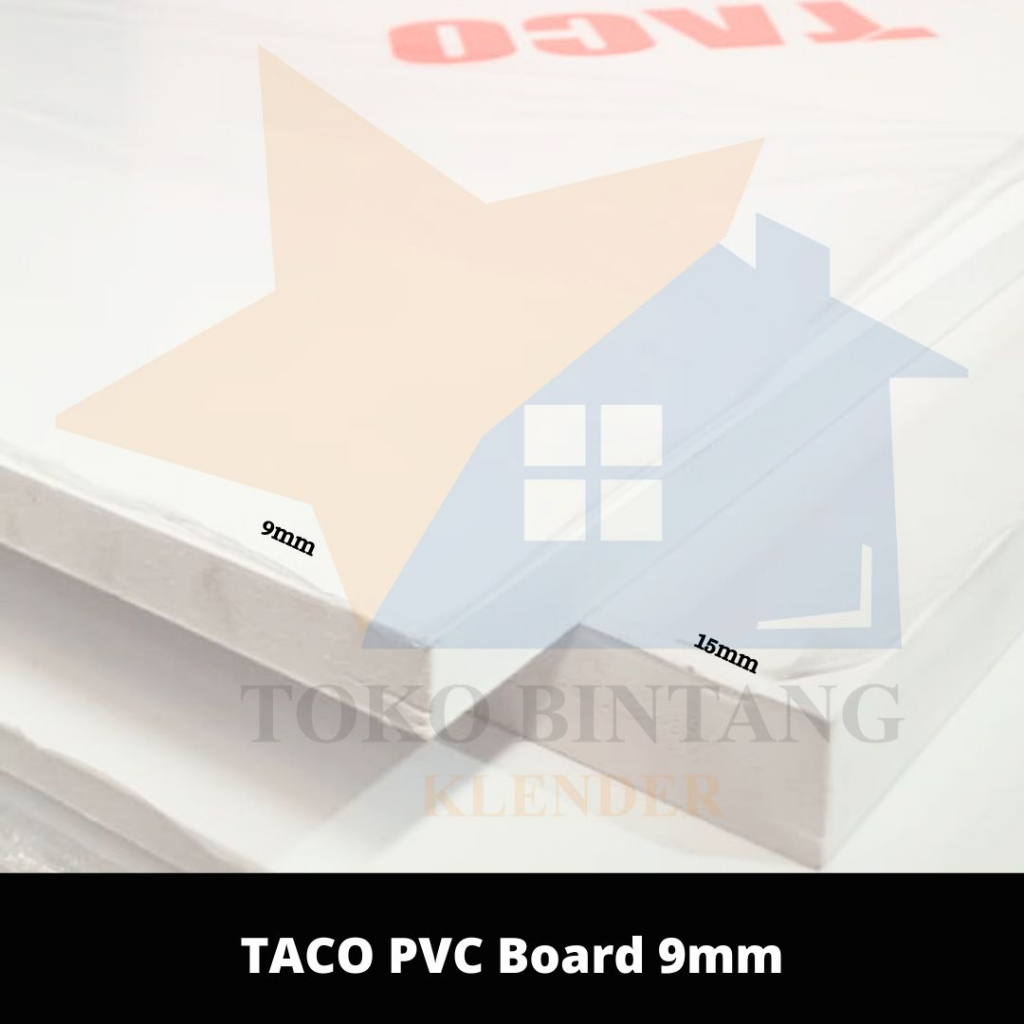 TACO PVC Board 9mm Ukuran 122 x 244cm
