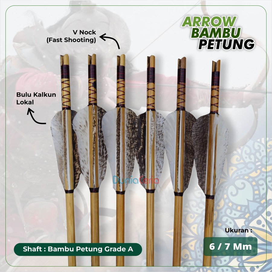 Arrow Bambu Petung 6mm 7mm Grade A