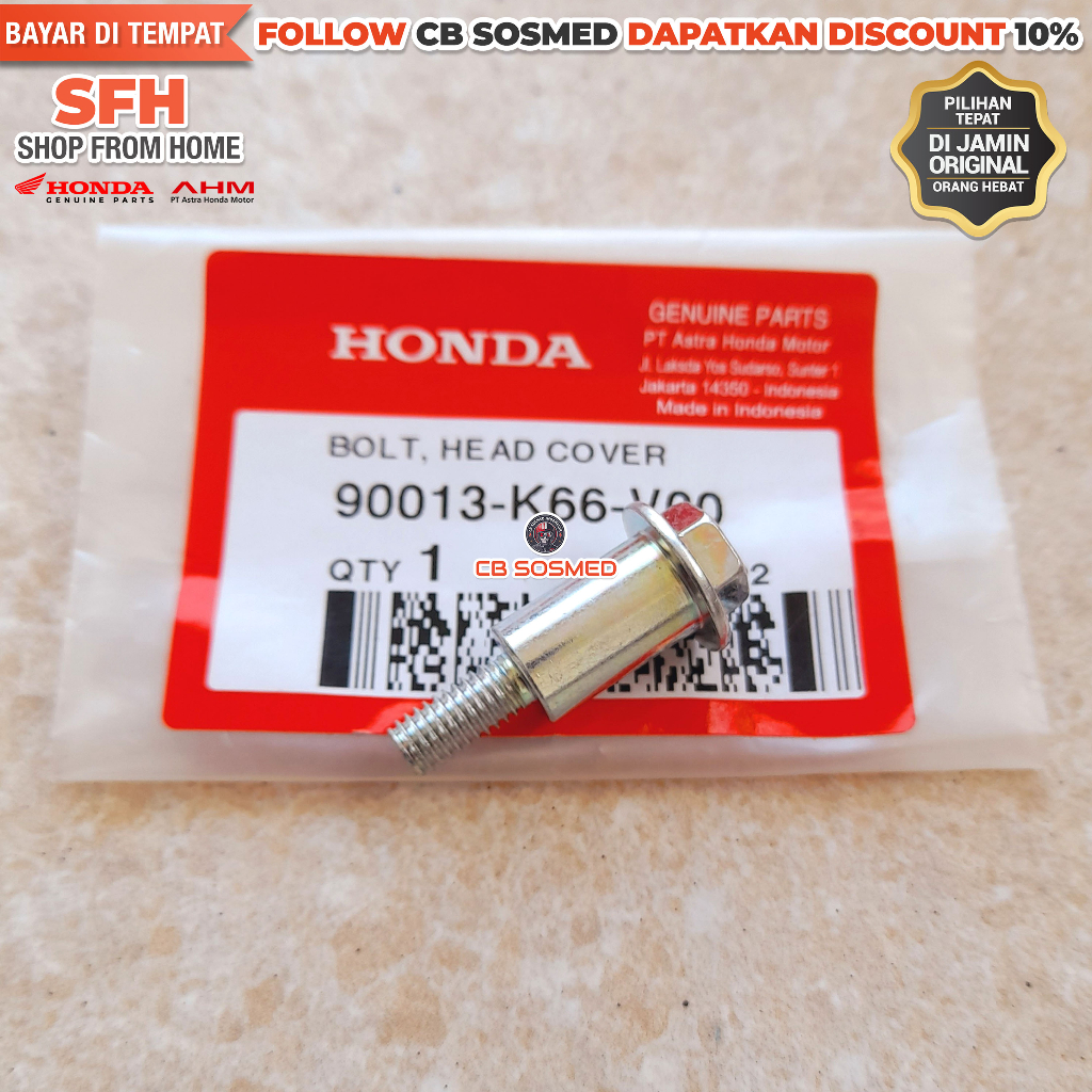 Baut Head New Vario 125 eSP K60R 2018 - 2022 Baut Cover Cylinder Head Vario 125 eSP K2V Original Hon