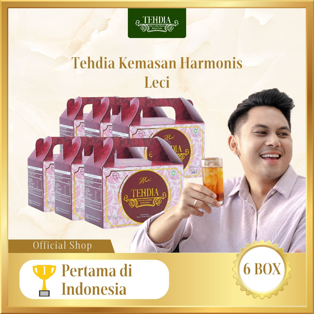 

TEHDIA Leci Teh Celup Manis Bebas Gula 20s x 6 Box