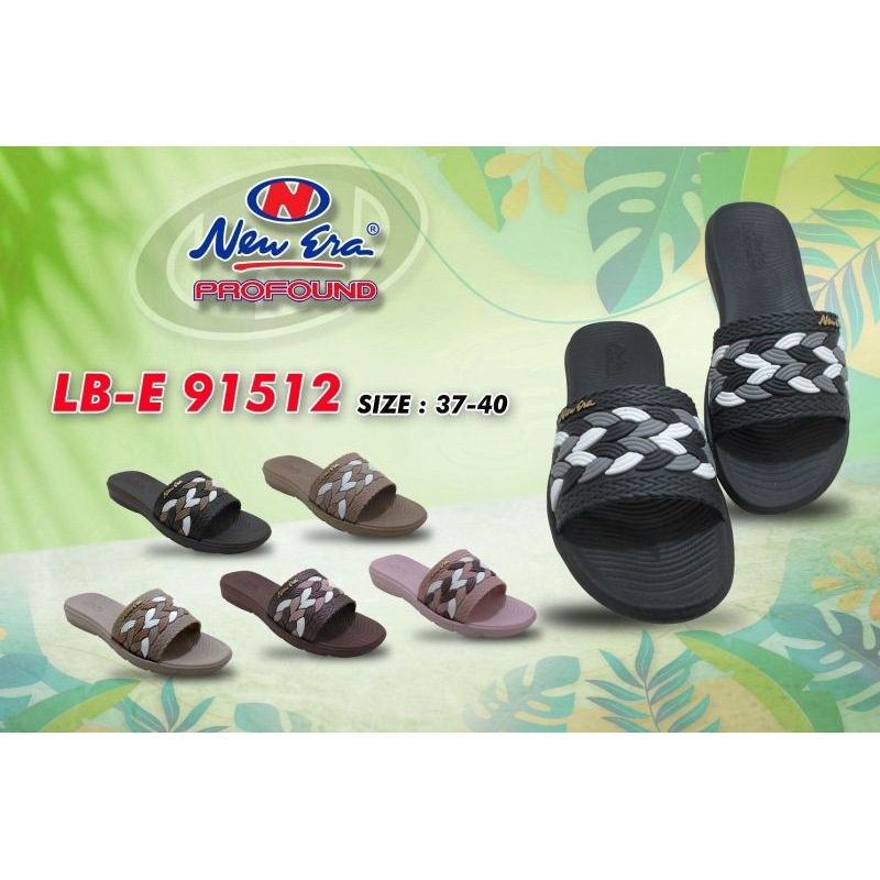 SANDAL SLOP KARET WANITA NEW ERA LB E 91512 SIZE 37-40