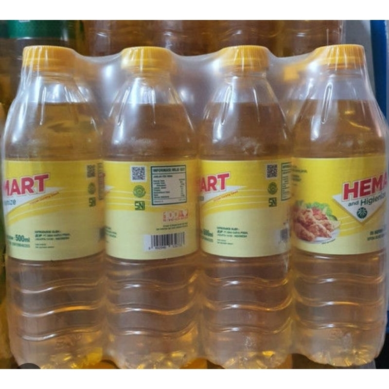 

paket 2 liter isi 4 minyak hemart kemasan 500ml