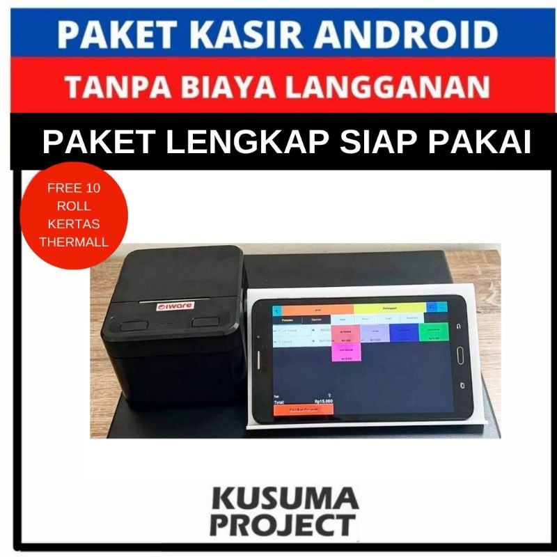 Mesin Kasir Android / Mesin Kasir Android Restoran / Mesin Kasir/ Paket Mesin Kasir Tanpa Laci