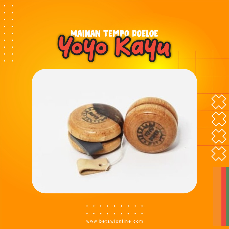 Yoyo Kayu / Mainan Tradisional / Mainan Jadul Yoyo
