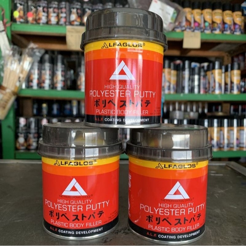 DEMPUL ALFAGLOS Plastik Kayu Besi Mobil Motor ALFAGLOS 250gr 1/4kg