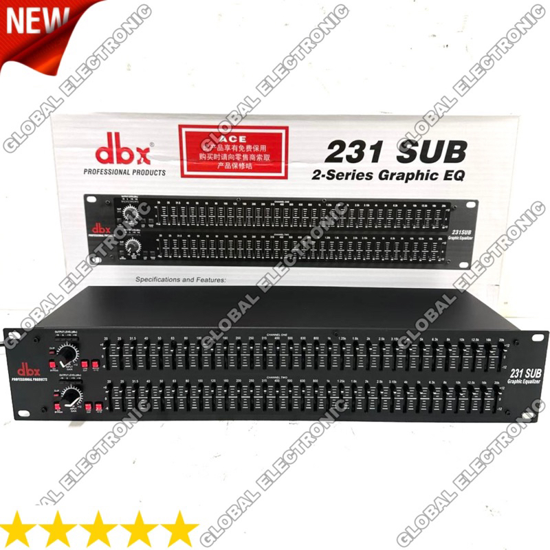 Equalizer DBX 231 / DBX 231 Sub Output Subwoofer Grade A sub