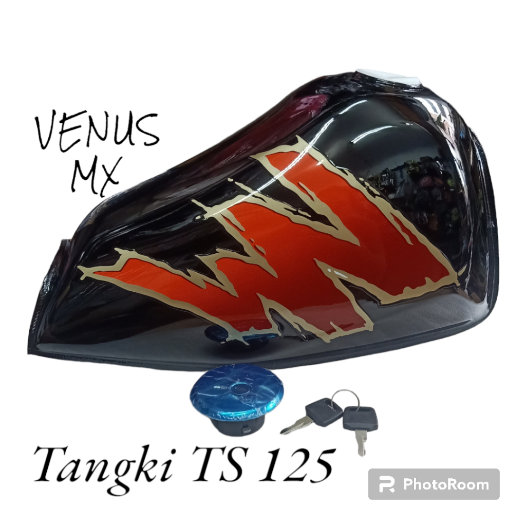 Tangki motor Suzuki TS 125 plus tutup tangki produk import pabrikan BUKAN ORI