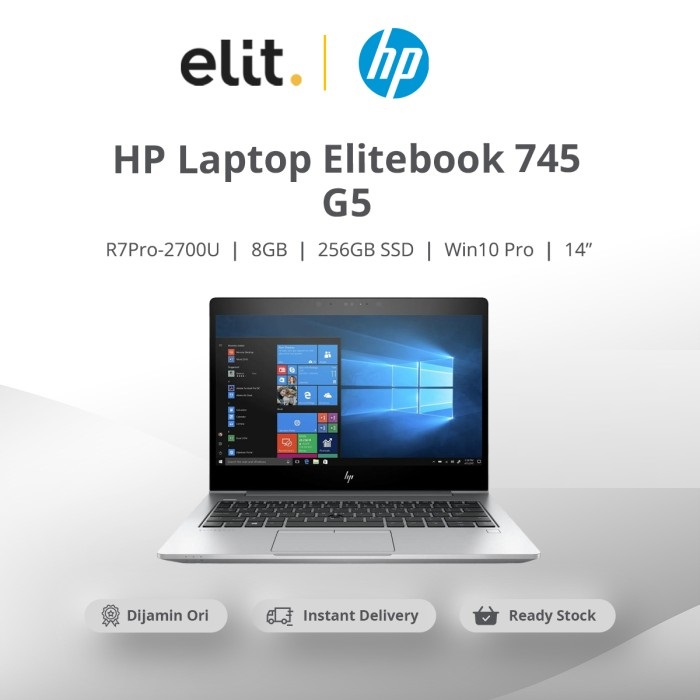 HP elitebook 745 G6 AMD ryzen 5 PRO| 16GB | SSD 512 | RADEON VEGA 8 - HP 745 G5